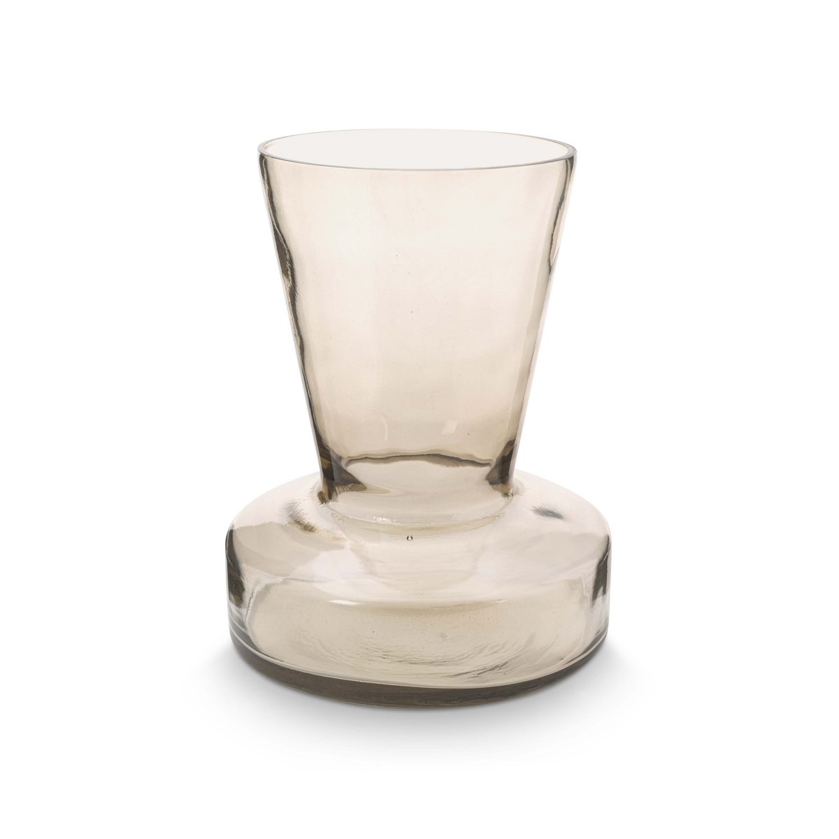 vtwonen - Vase Glass Mirre Sand Trumpet Small 16x19cm