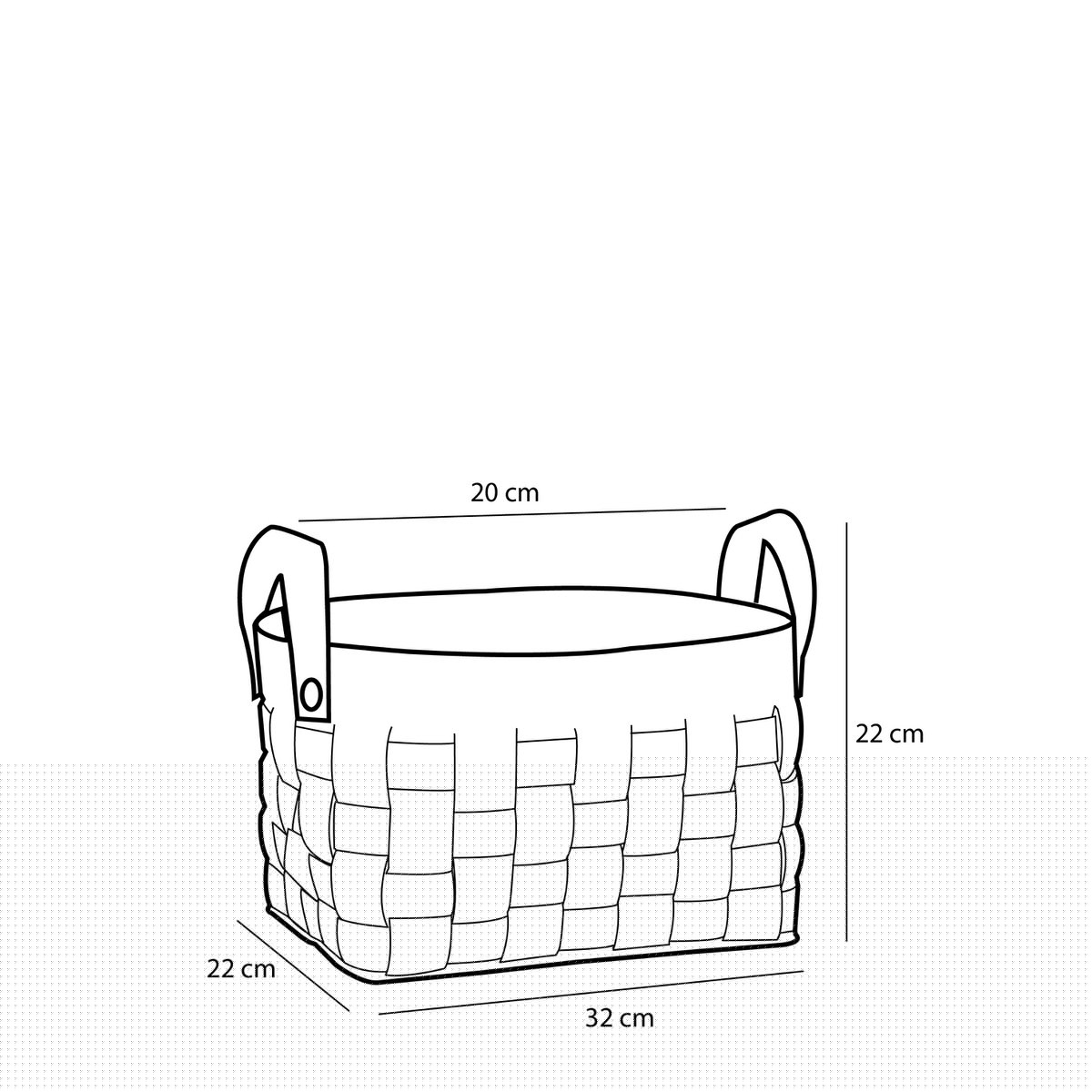 Mica Decorations – Aufbewahrungskorb – 3er-Set – L40 x B30 x H30 cm – Kork/Filz – Braun