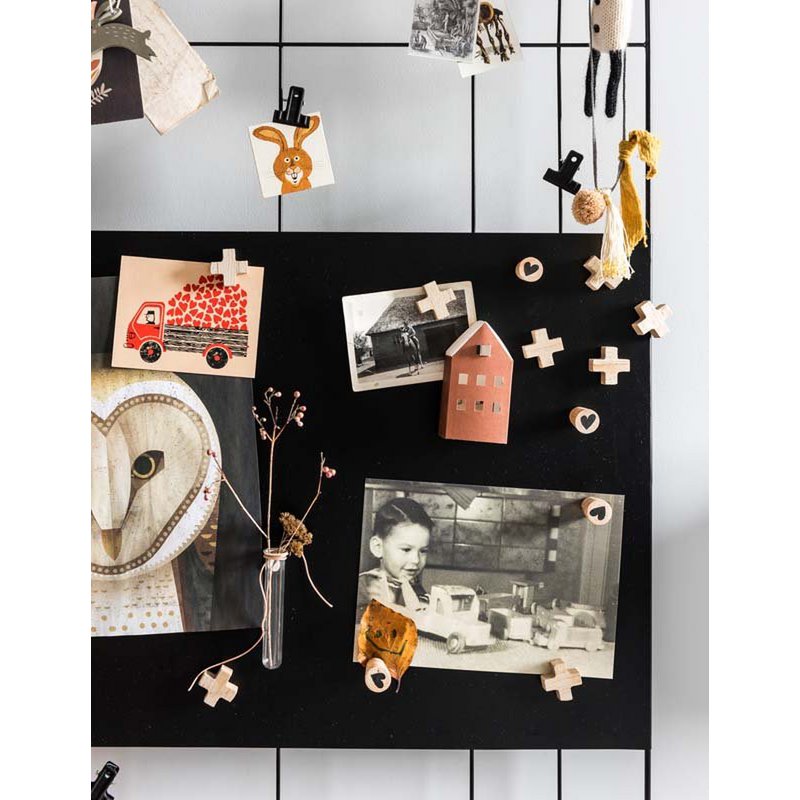 vtwonen - Memobord Magnetisch Draad Zwart 60x60cm