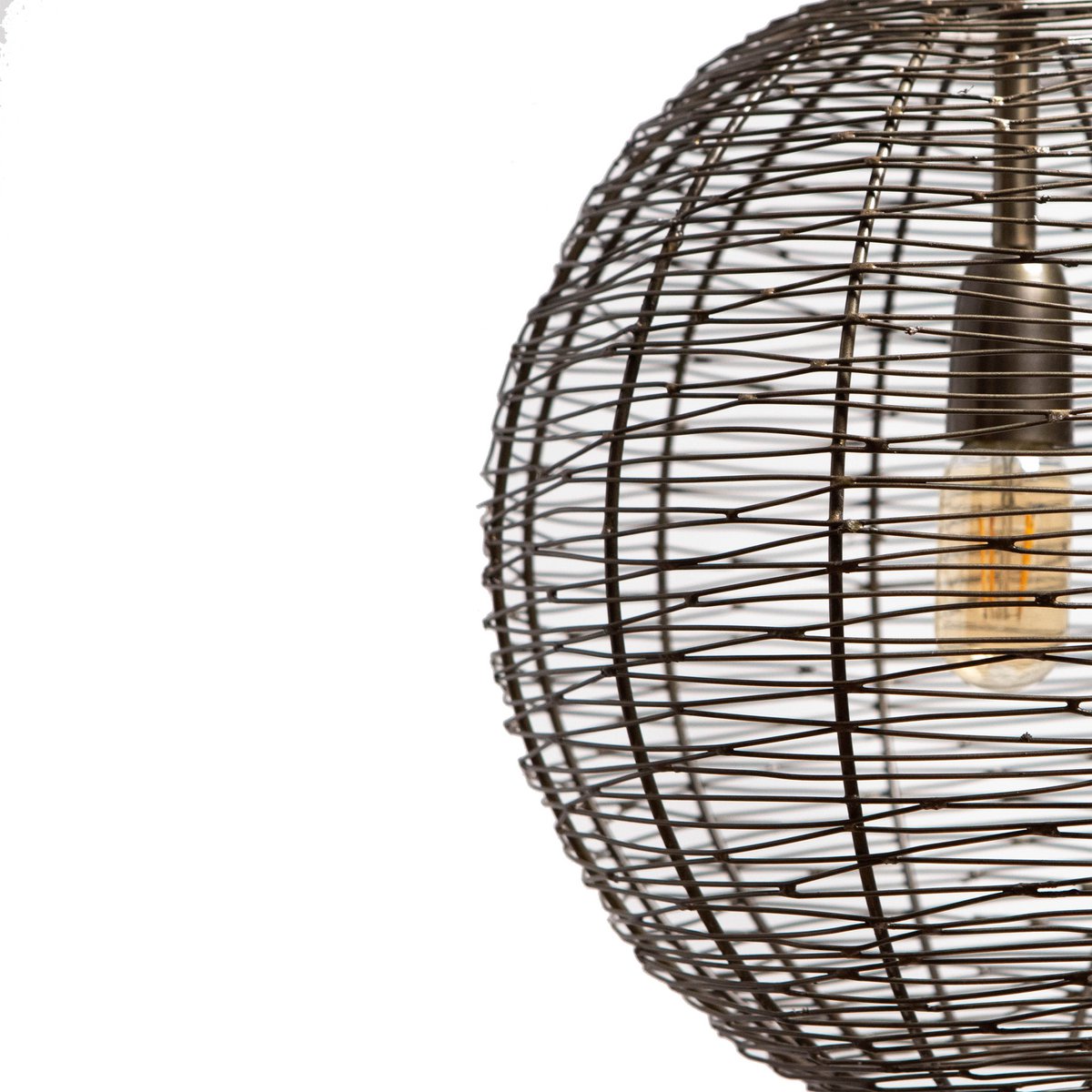 1304 Design - Hanglamp NATHAN antiek brons Ø35x35cm