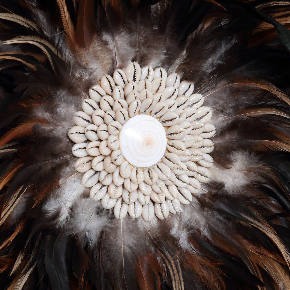 Bazar Bizar - Muurdecoratie 'Coastal Juju' (Zwart Bruin, L)