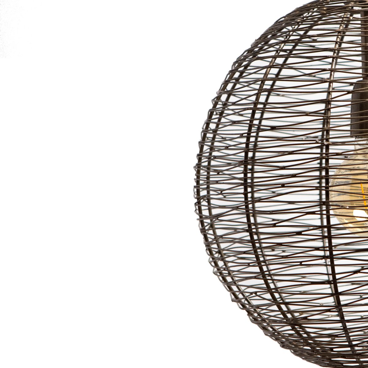 1304 Design - Hanglamp NATHAN antiek brons Ø45x45cm