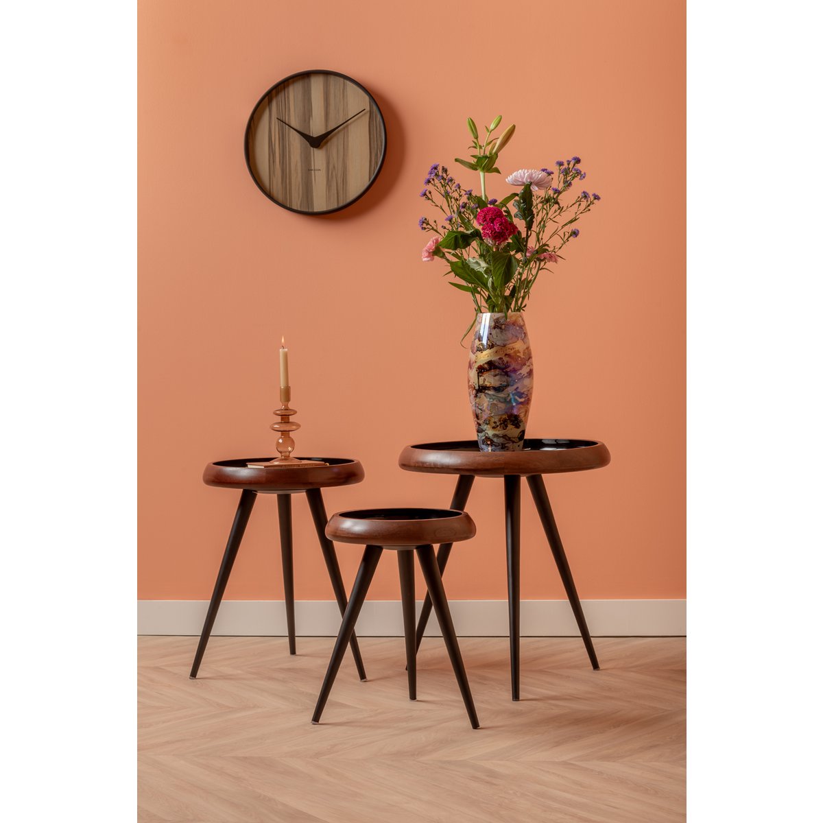 Leitmotiv - Tischset Dreibein mit Metallbeinen