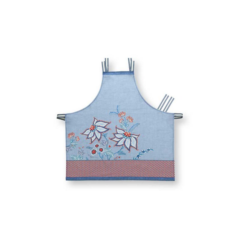 Pip Studio - Schort Flower Festival Blauw 85x88cm