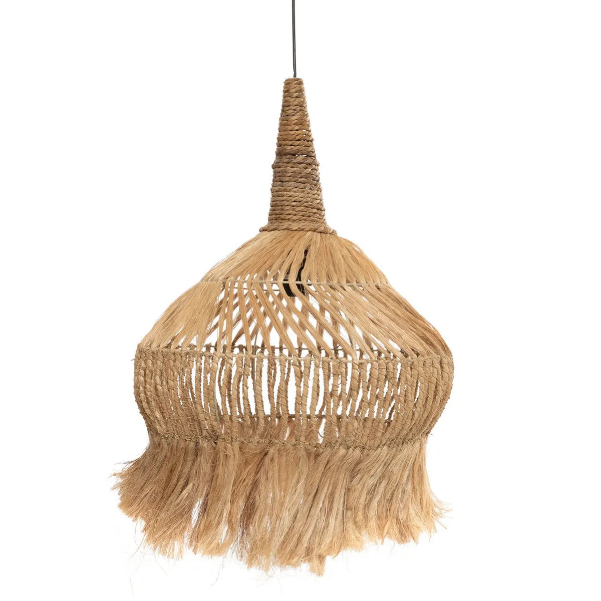 Bazar Bizar - Hanglamp 'Hippie Tipi' (Naturel, L)