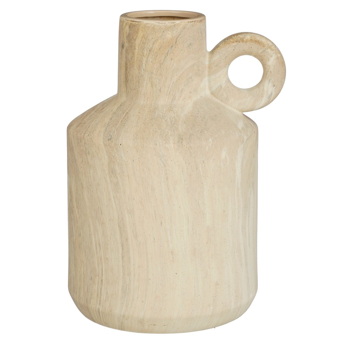 Glimmerdekorationen - Trentino Vase - L29 x B25 x H39 cm - Keramik - Beige