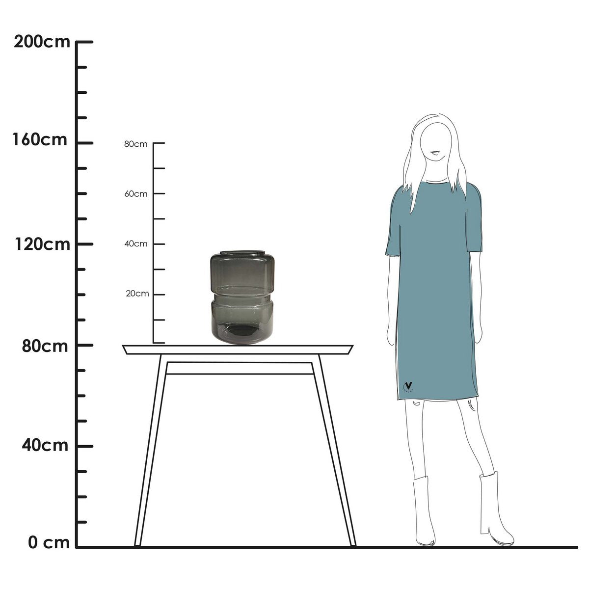 Vase the World - Vaas - Warta grey