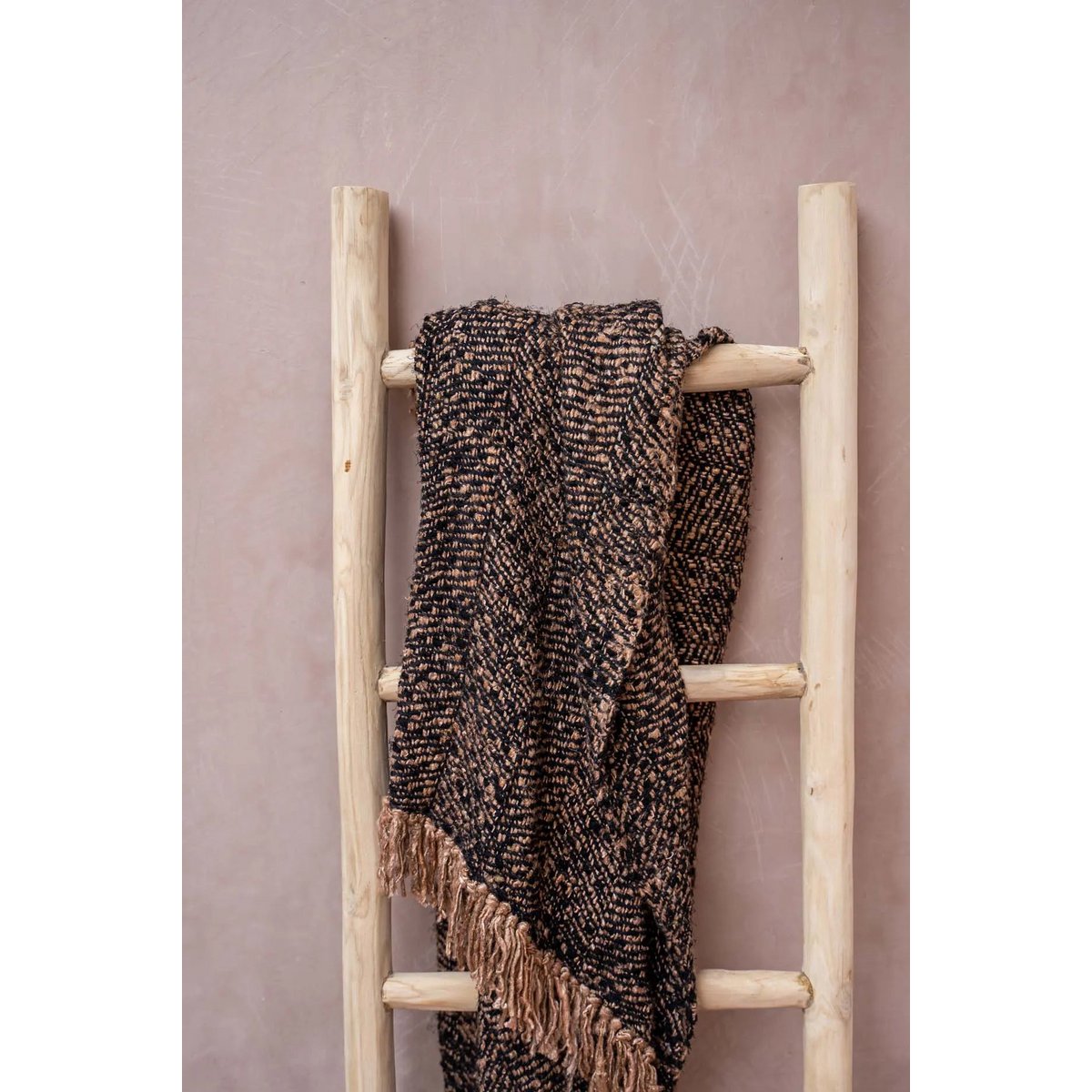 Bazar Bizar - Plaid 'S'il vous Plaid' (Zwart Koper)