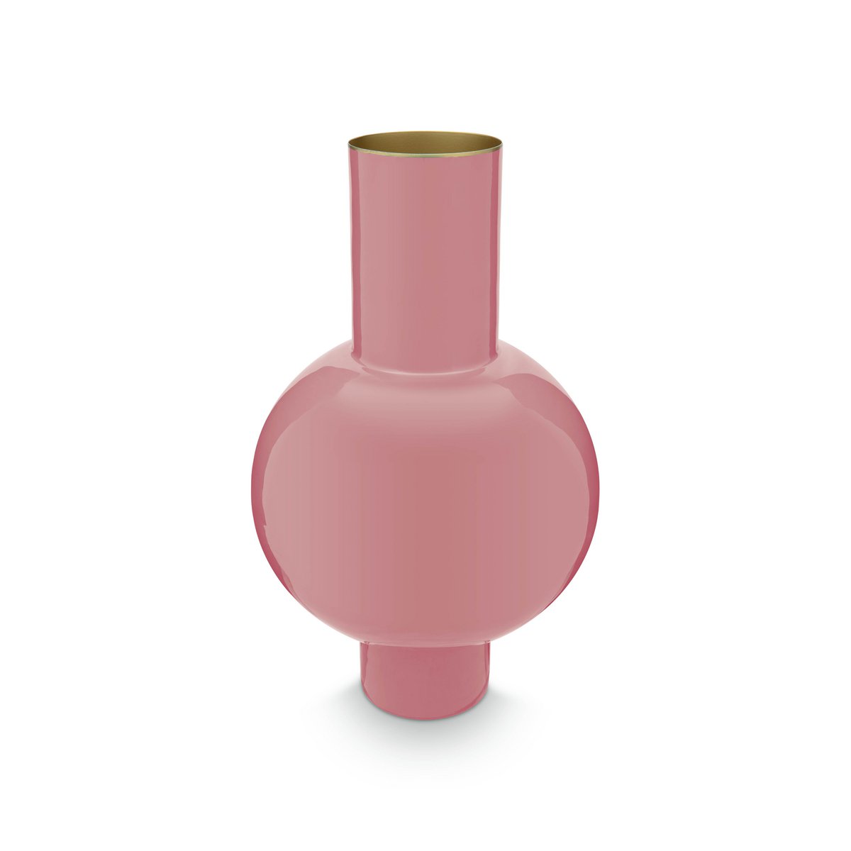 Pip Studio - Vase Metal Medium Pink 24x40cm
