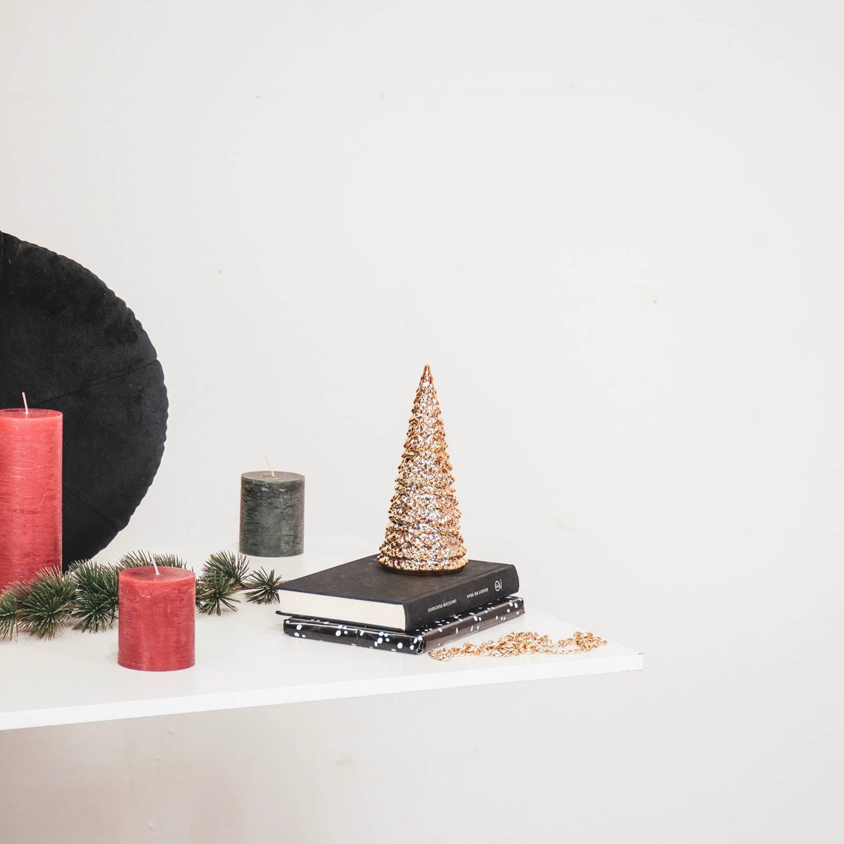 Housevitamin - Kerstornament 'Kerstboom' (24cm hoog, Goud)