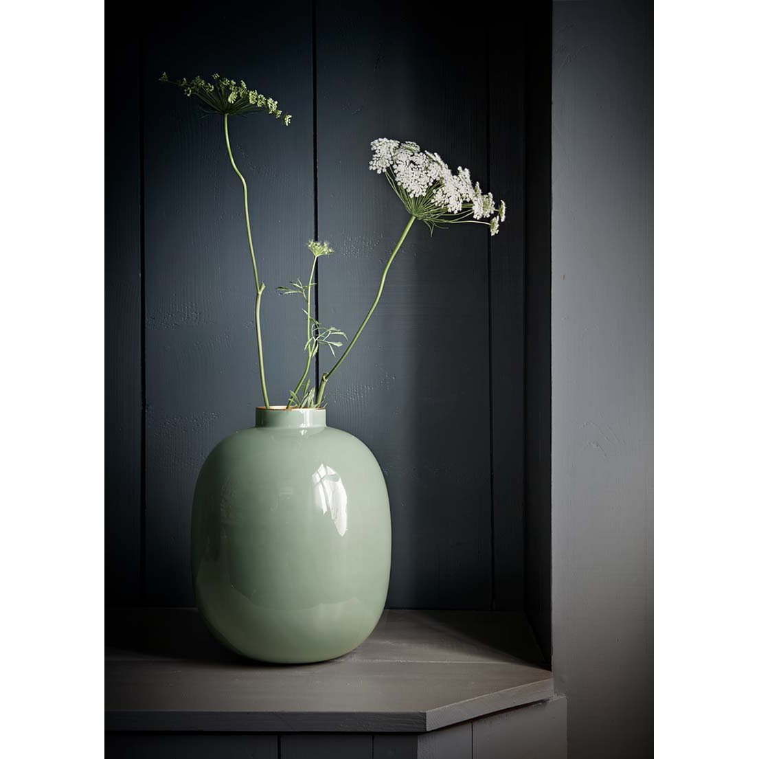 Pip Studio - Vaas Metaal Groen 32cm