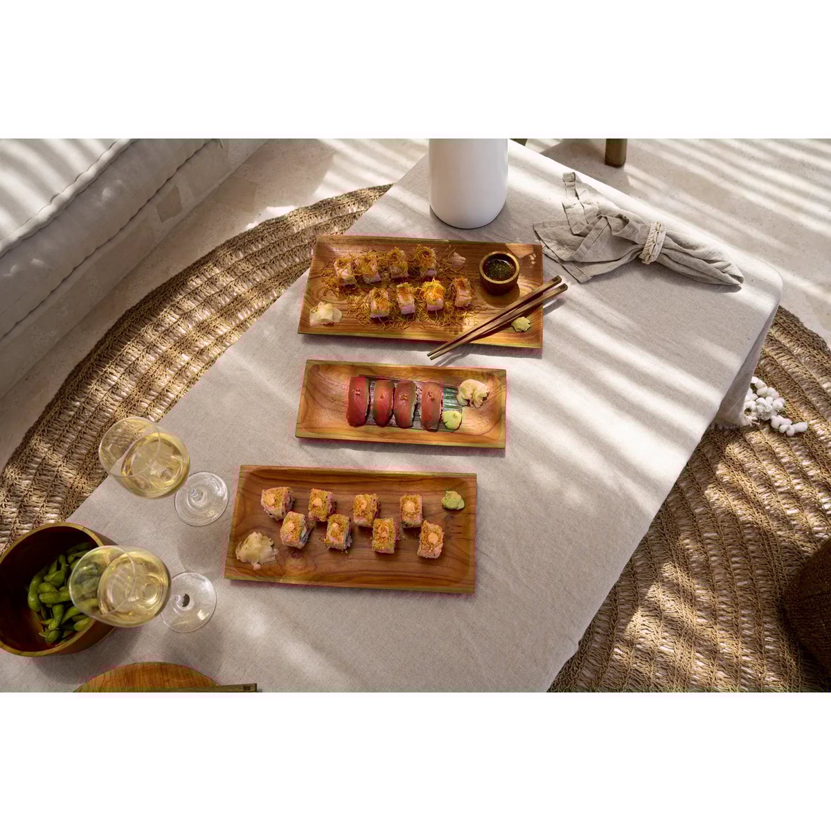 Bazar Bizar - Tafelkleed 'Linnen' (Beige, 150cm x 200cm)