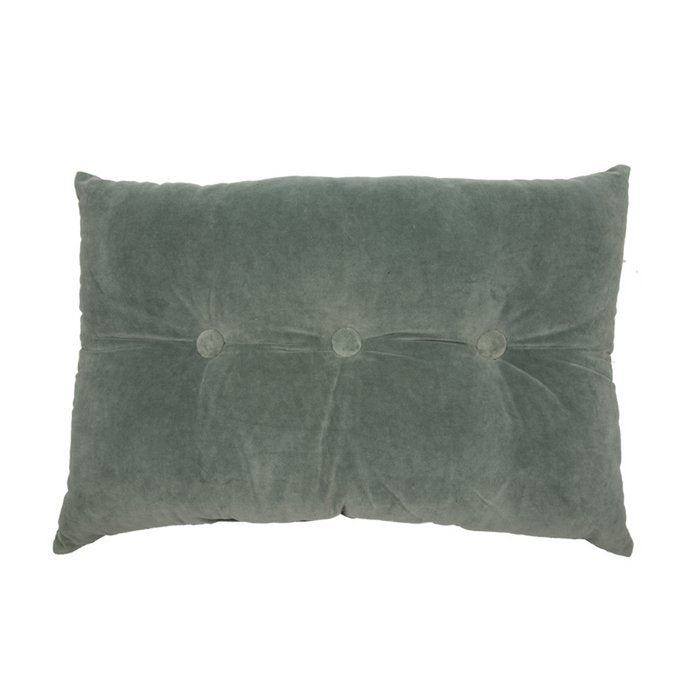 Mrs. Bloom - Fluwelen sierkussen 'Jacky' (60cm x 40cm, Oud groen)
