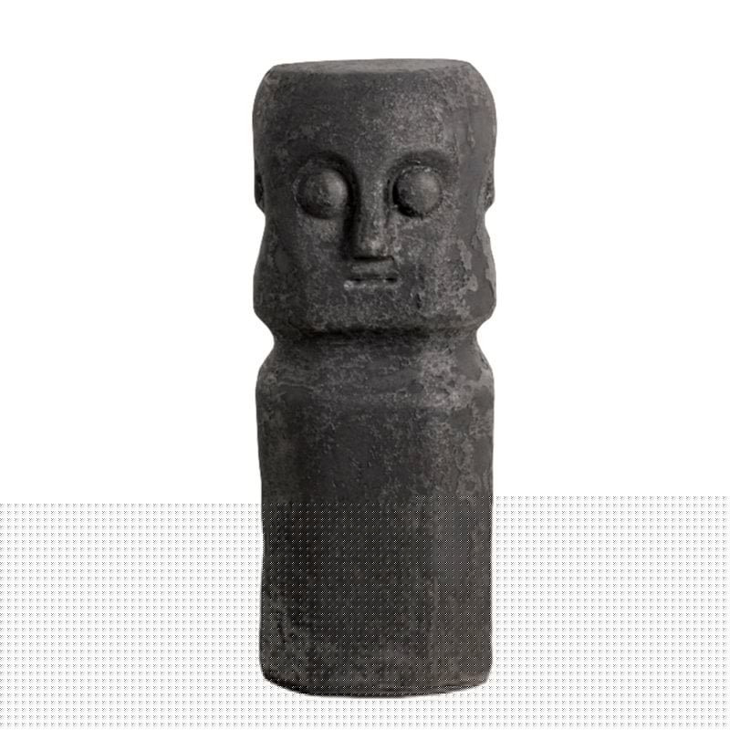 Pole to Pole - Keramiek Sumba Staue XXL Zwart (Set van 6)