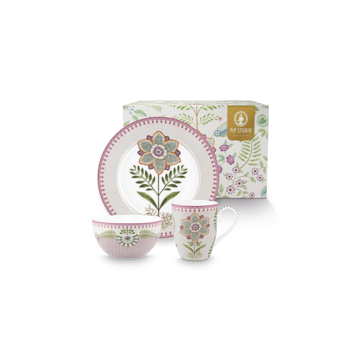 Pip Studio - Set/3 Breakfast Set Lily&Lotus