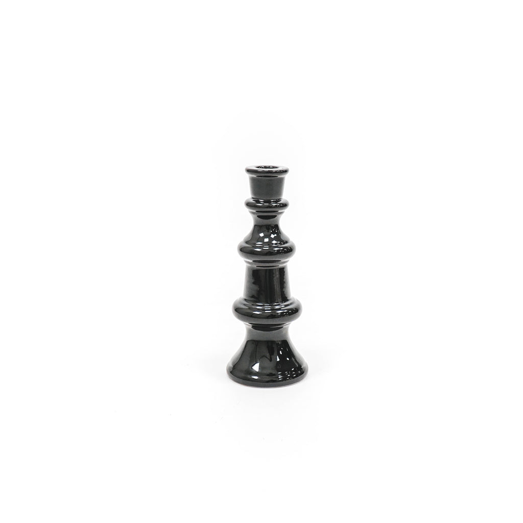 Housevitamin - Kaarsenhouder 'Chess' (Maat L, Zwart)