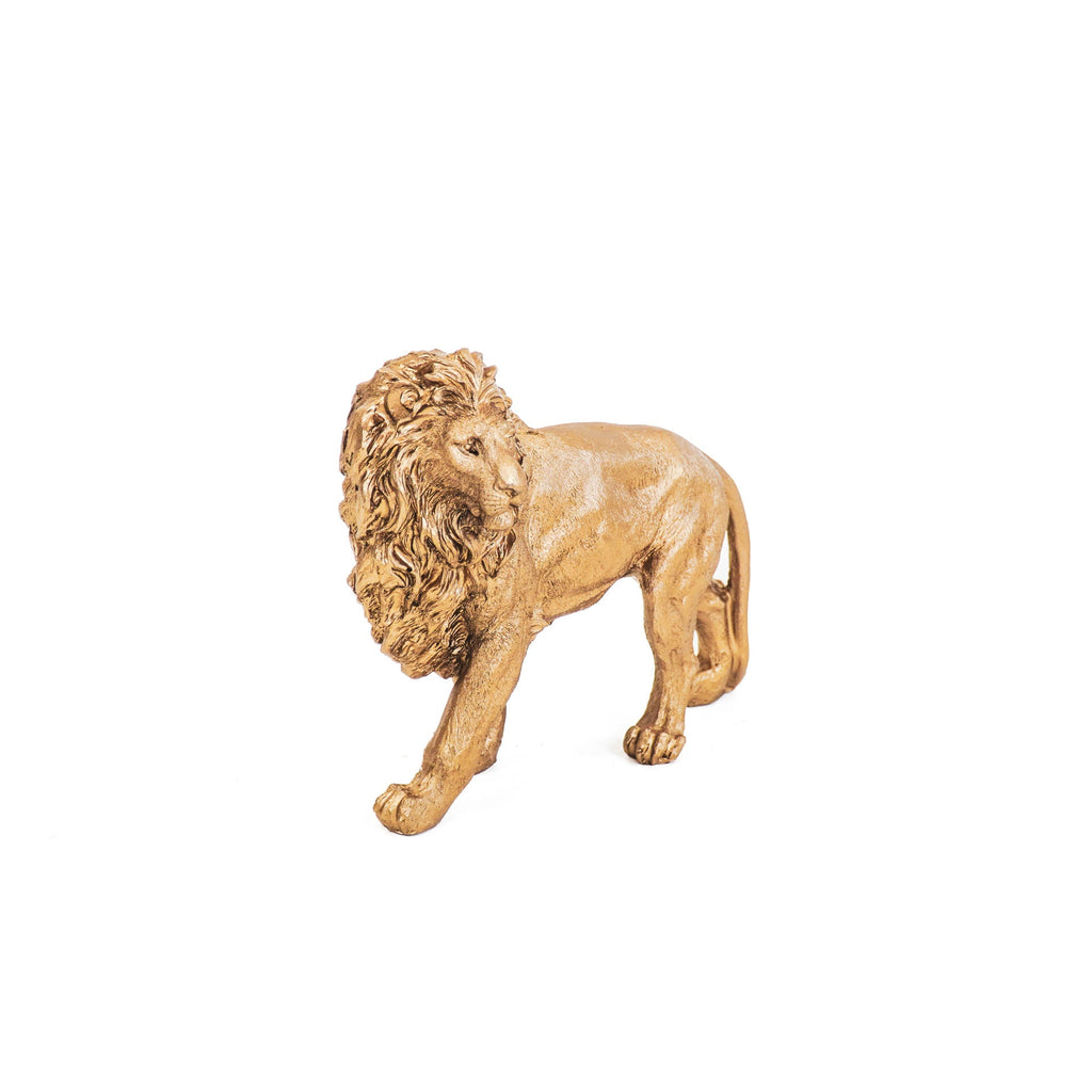 Housevitamin - Decoratief beeld 'Leeuw' (Staand, Goud)