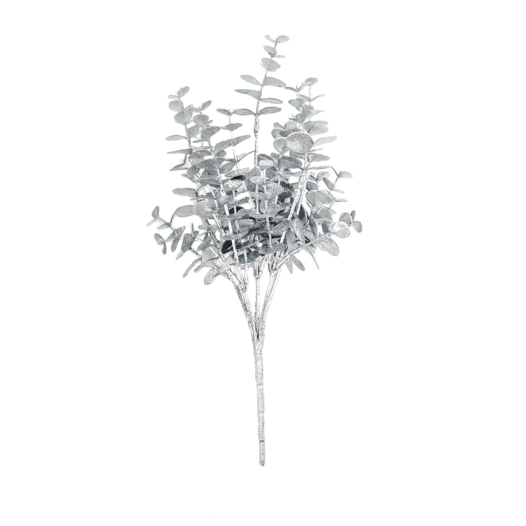 Housevitamin - Kunsttak 'Eucalyptus' (Zilver, 35cm)