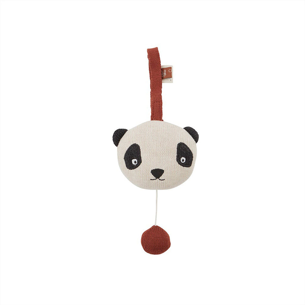 OYOY MINI - Muziekmobiel 'Panda' (Gebroken wit/Zwart)