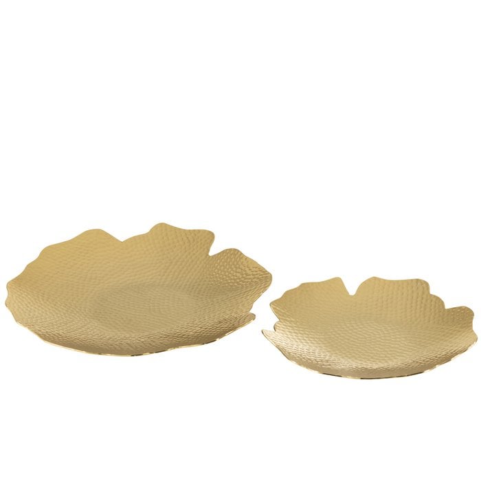 J-Line - Schüsseln 'Agde' (2er-Set, Gold)