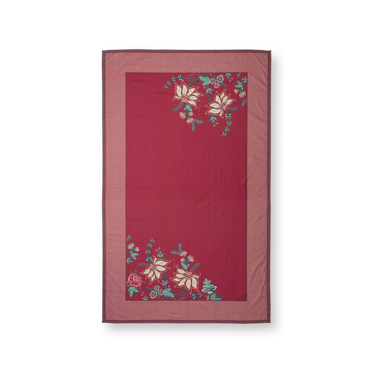Table Cloth Flower Festival Dark Pink 140x180cm