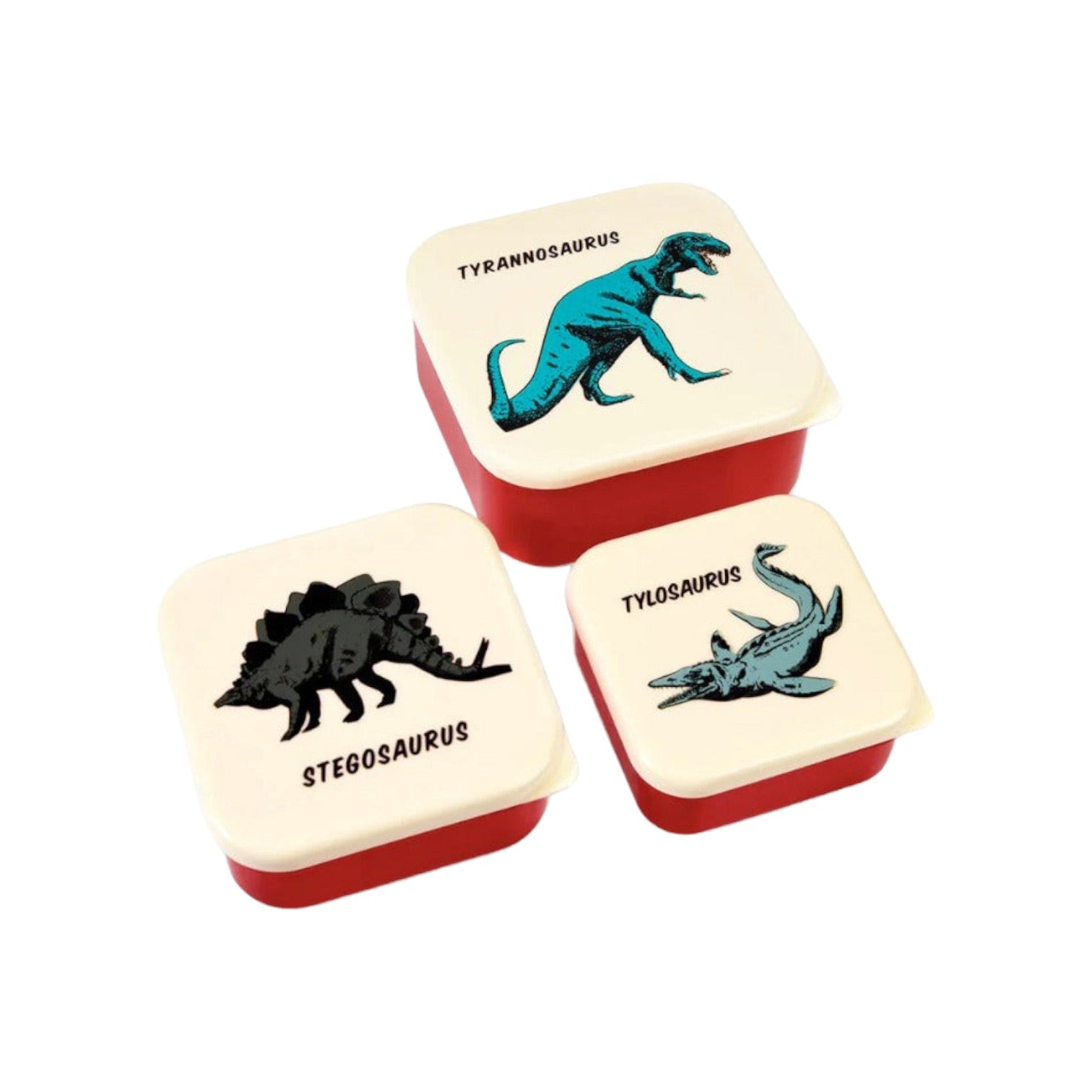 Rex London - Snackdoosjes 'Dino' - Set van 3
