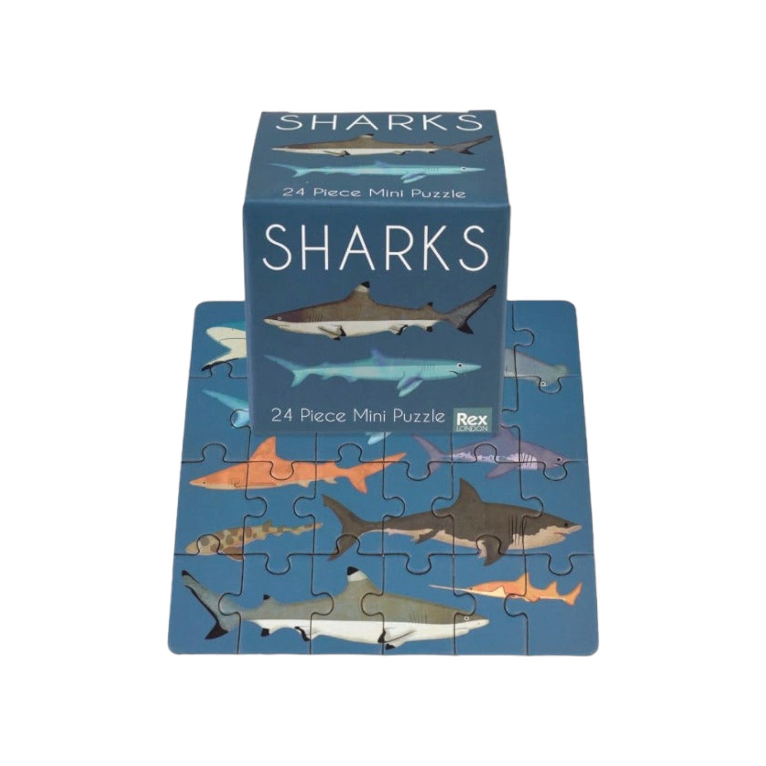 Rex London - Kleine puzzel 'Sharks' - 24 stukjes