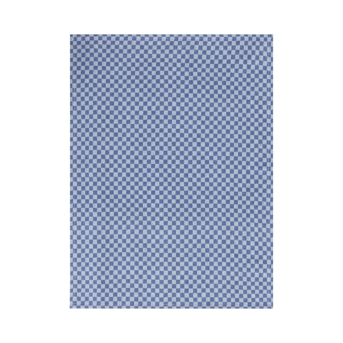 Linen & More - Theedoek 'Dutch Check' (50cm x 70cm, Set van 3, Blue)