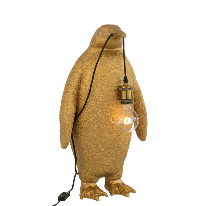 J-Line - Tischleuchte 'Penguin' (Gold, Größe L)