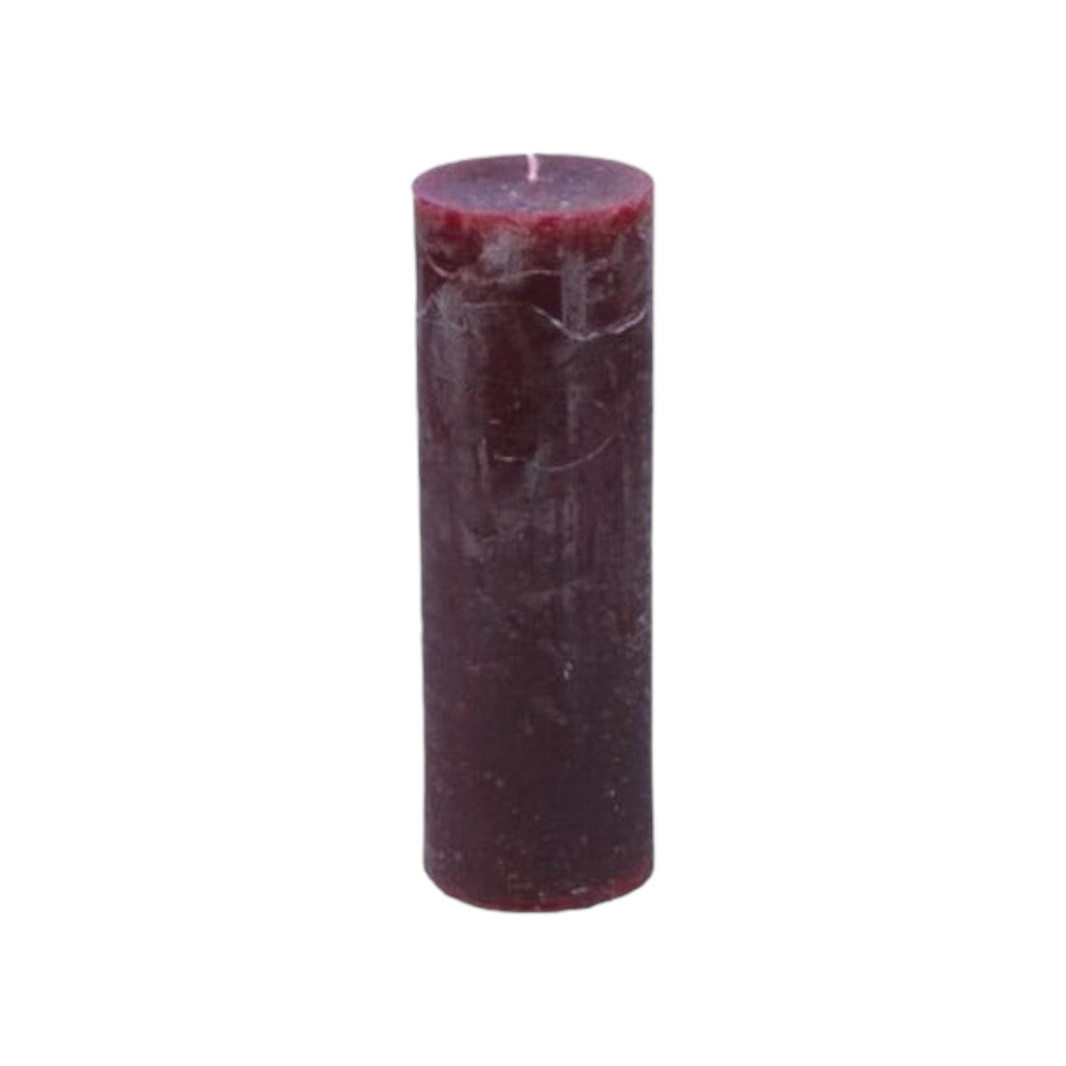 Branded By - Kaarsen 'Pillar' (Ø5cm x 15cm) - Wine Red (set van 9)