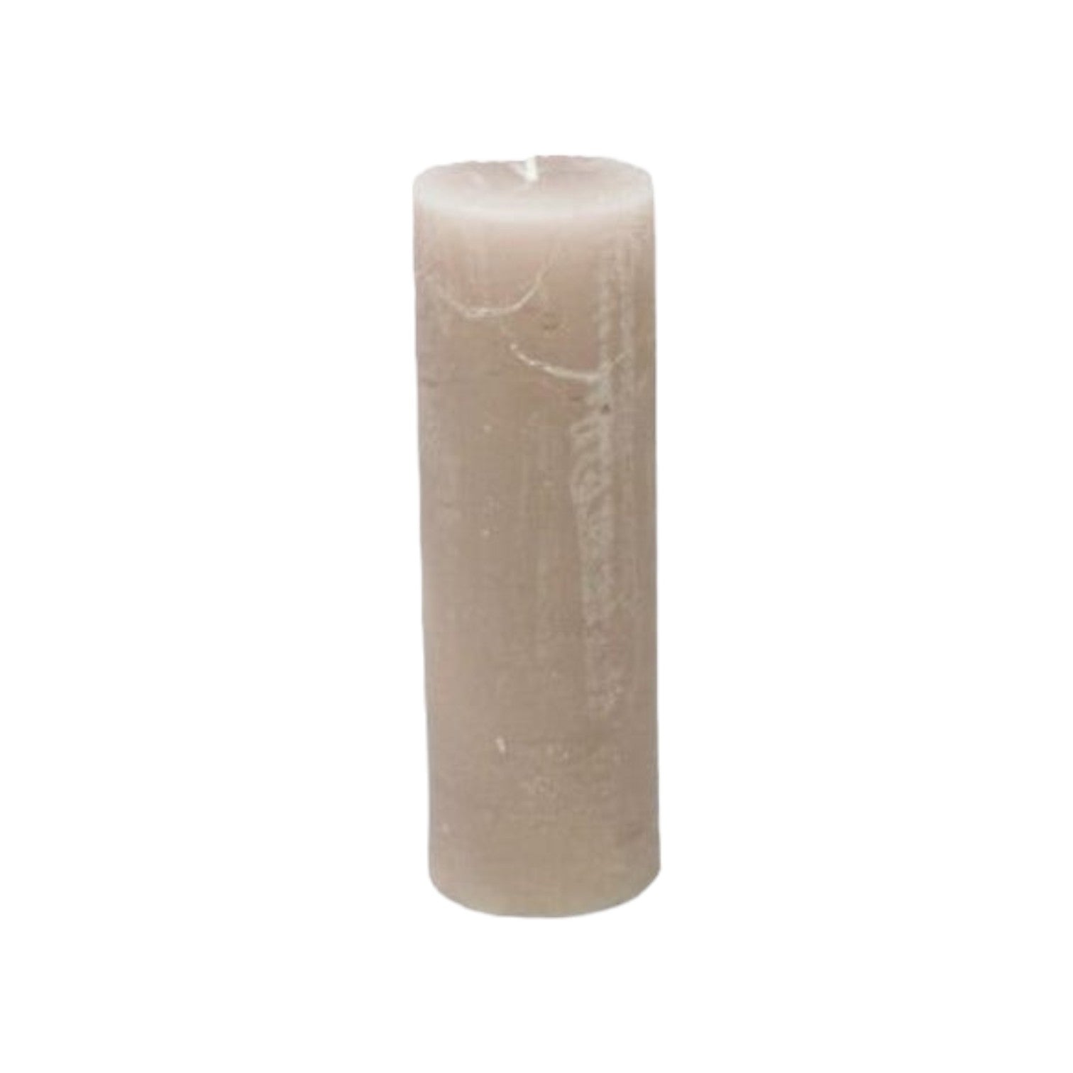 Branded By - Kaarsen 'Pillar' (Ø5cm x 15cm) - Stone (set van 9)