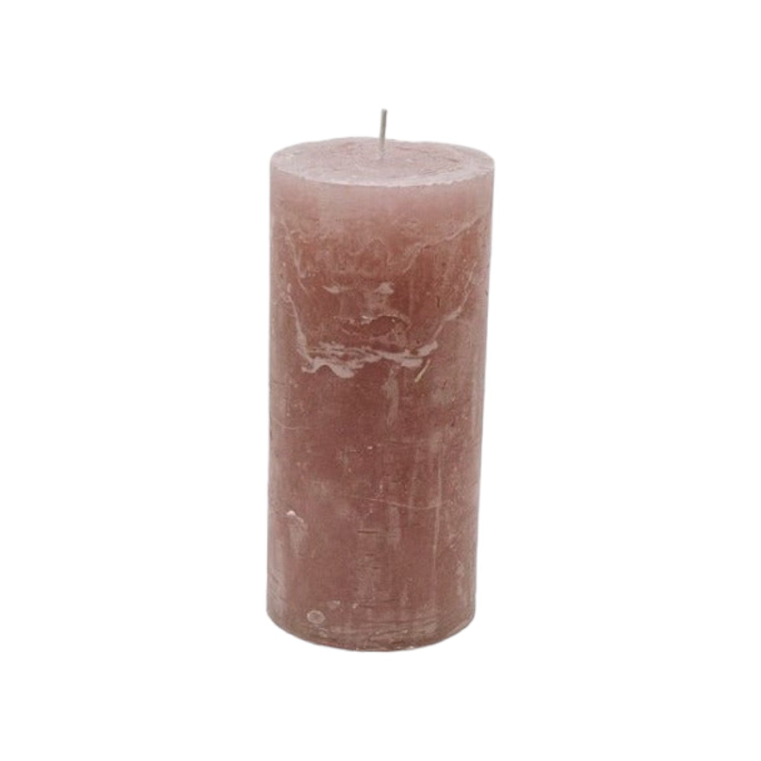 Branded By - Kaarsen 'Pillar' (Ø7cm x 15cm) - Antique Pink (set van 6)