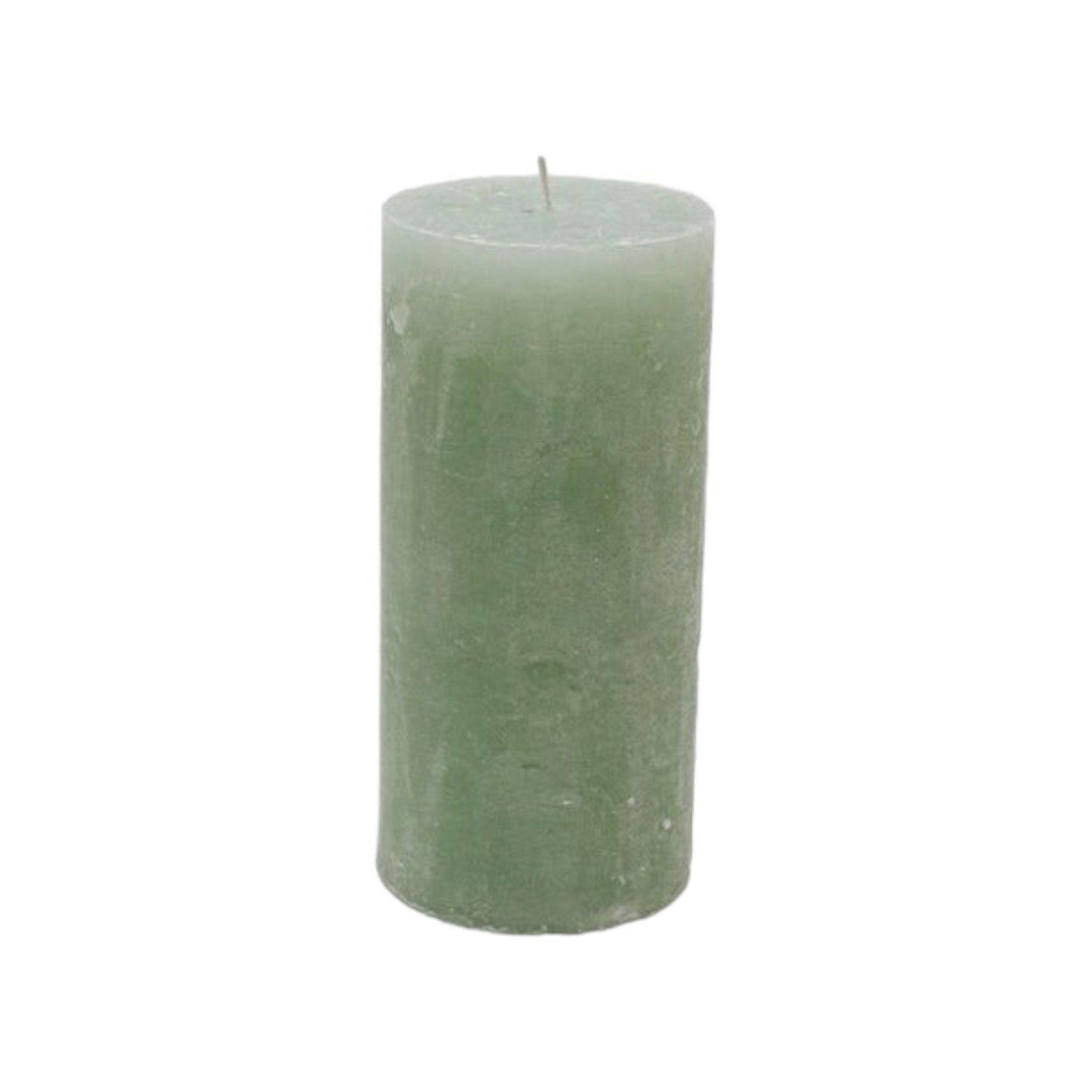 Branded By - Kaarsen 'Pillar' (Ø7cm x 15cm) - Light Green (set van 6)