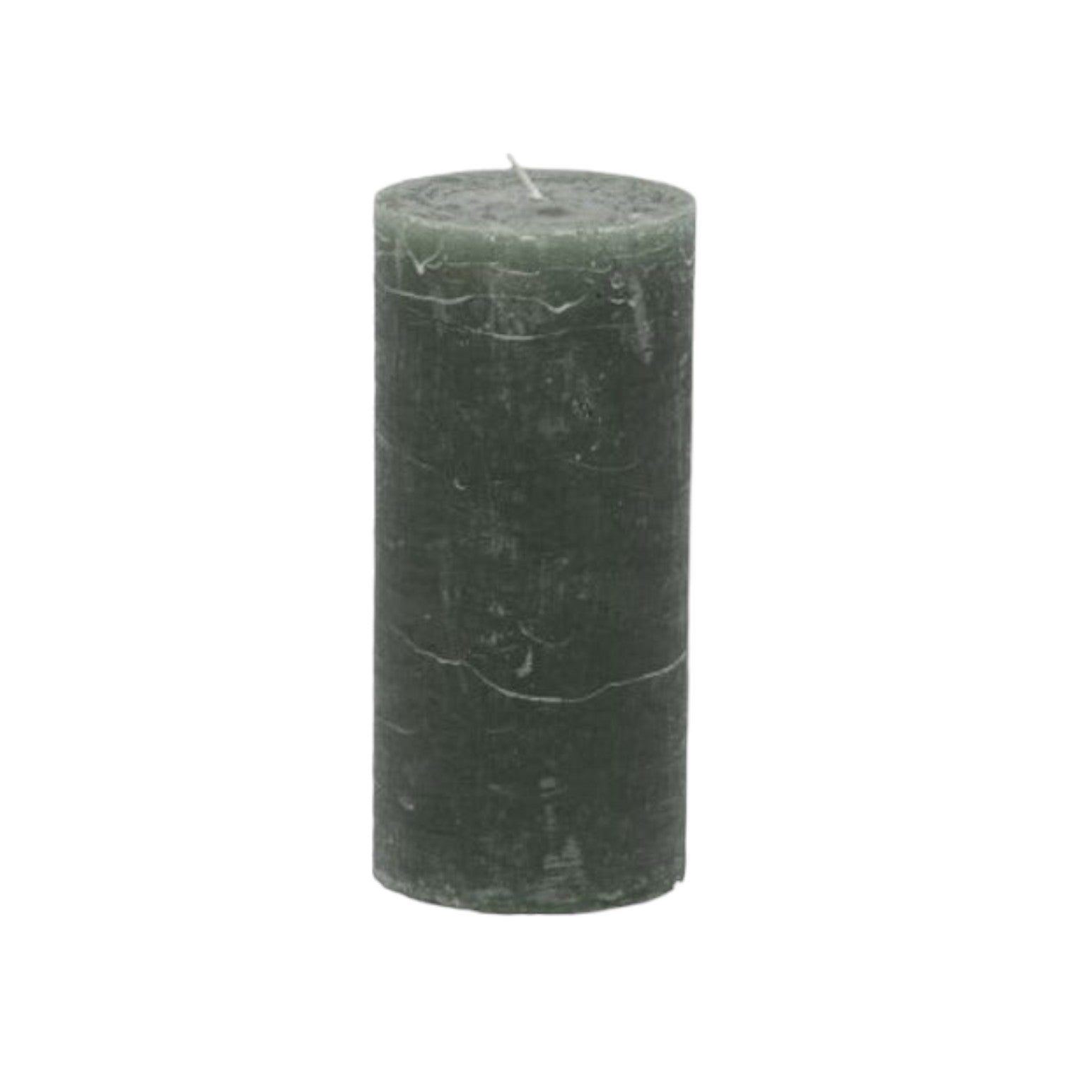 Branded By - Kaarsen 'Pillar' (Ø7cm x 15cm) - Hunter Green (set van 6)