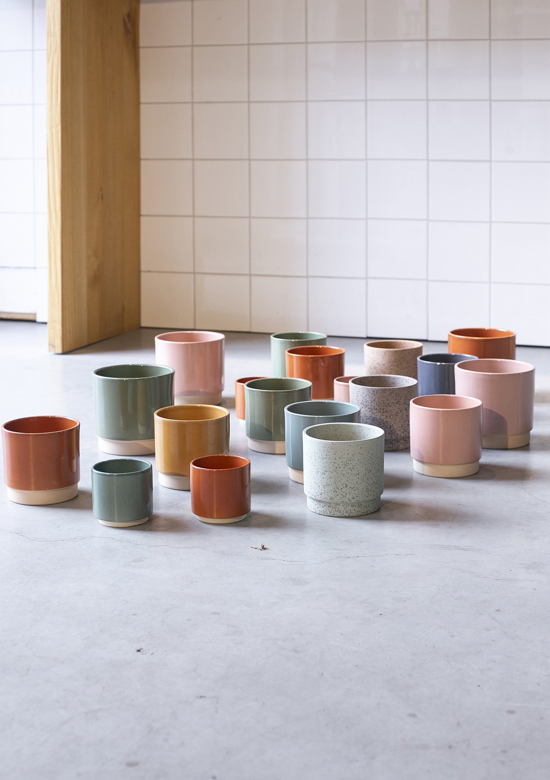 Ceramics Limburg - Bloempot 'Eno Duo' (13cm) - Matte Terra