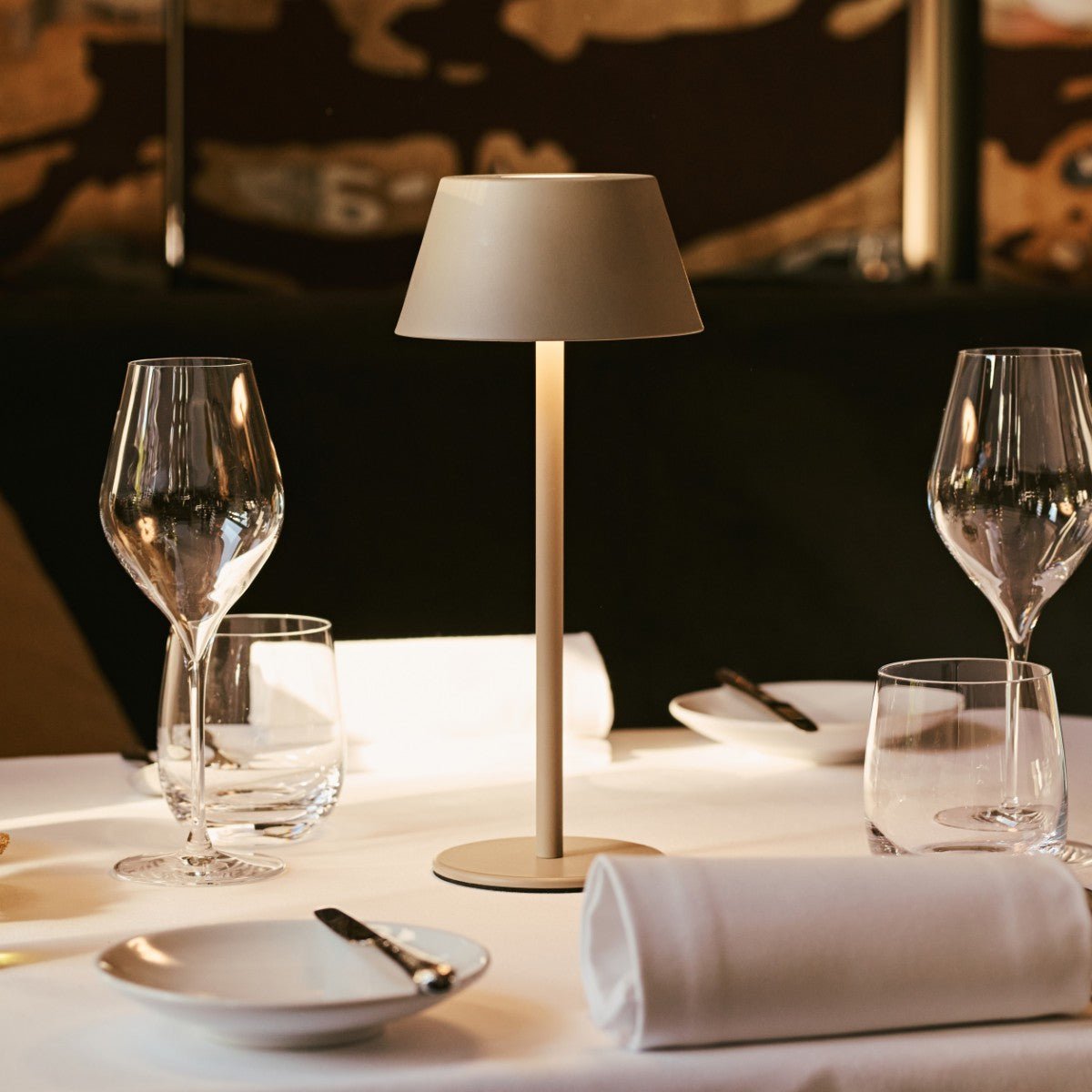 Tavellio-Amsterdam - Milou Koala Brown - Draadloze tafellamp