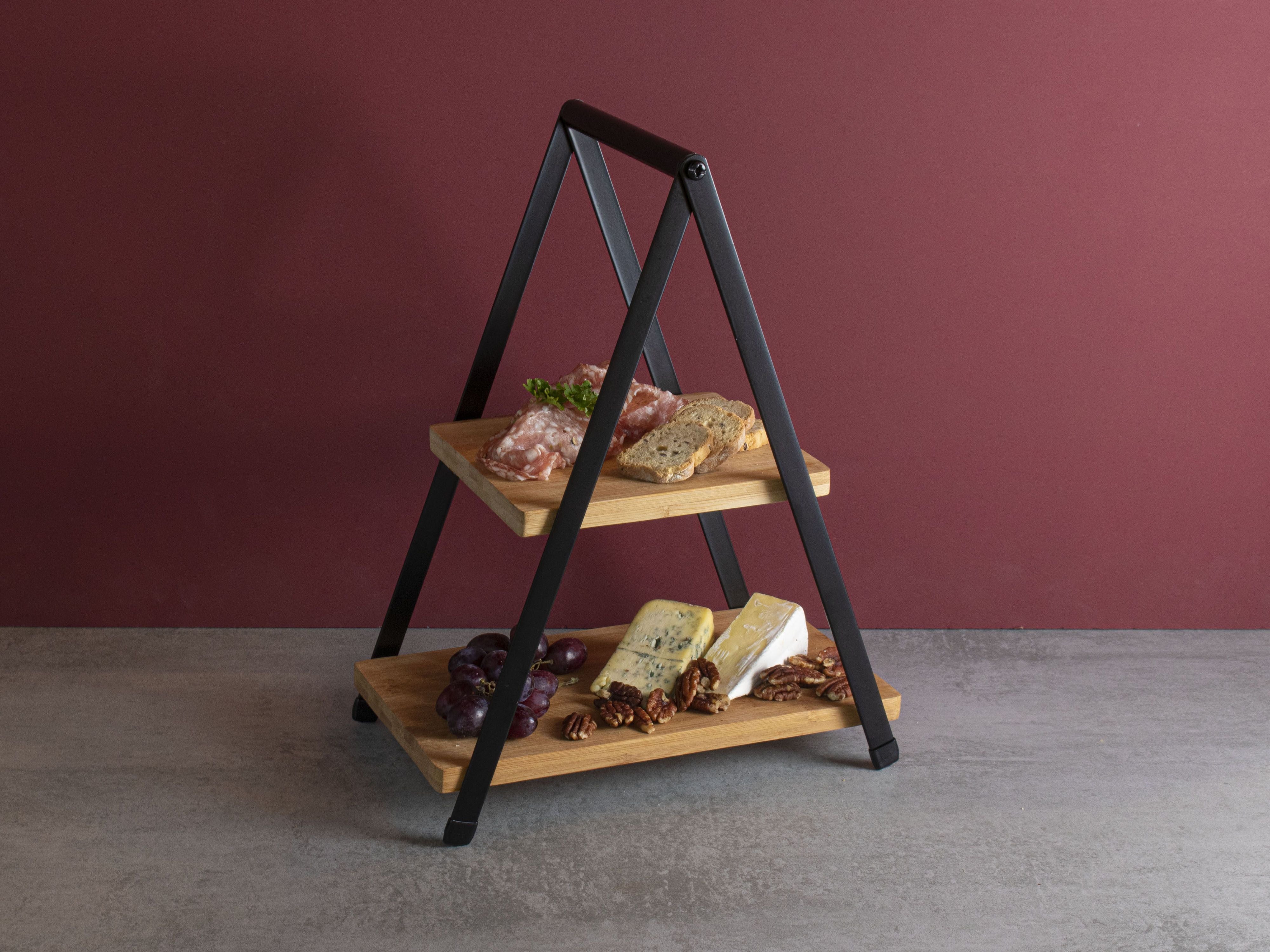 Gusta - Etagere 'Triangle' (Bambus, 2-lagig)