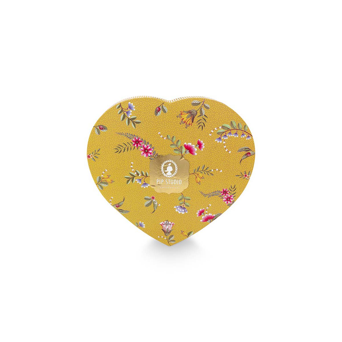 Pip Studio - Set/2 Heart Shape Plates La Majorelle Yellow 21.5cm