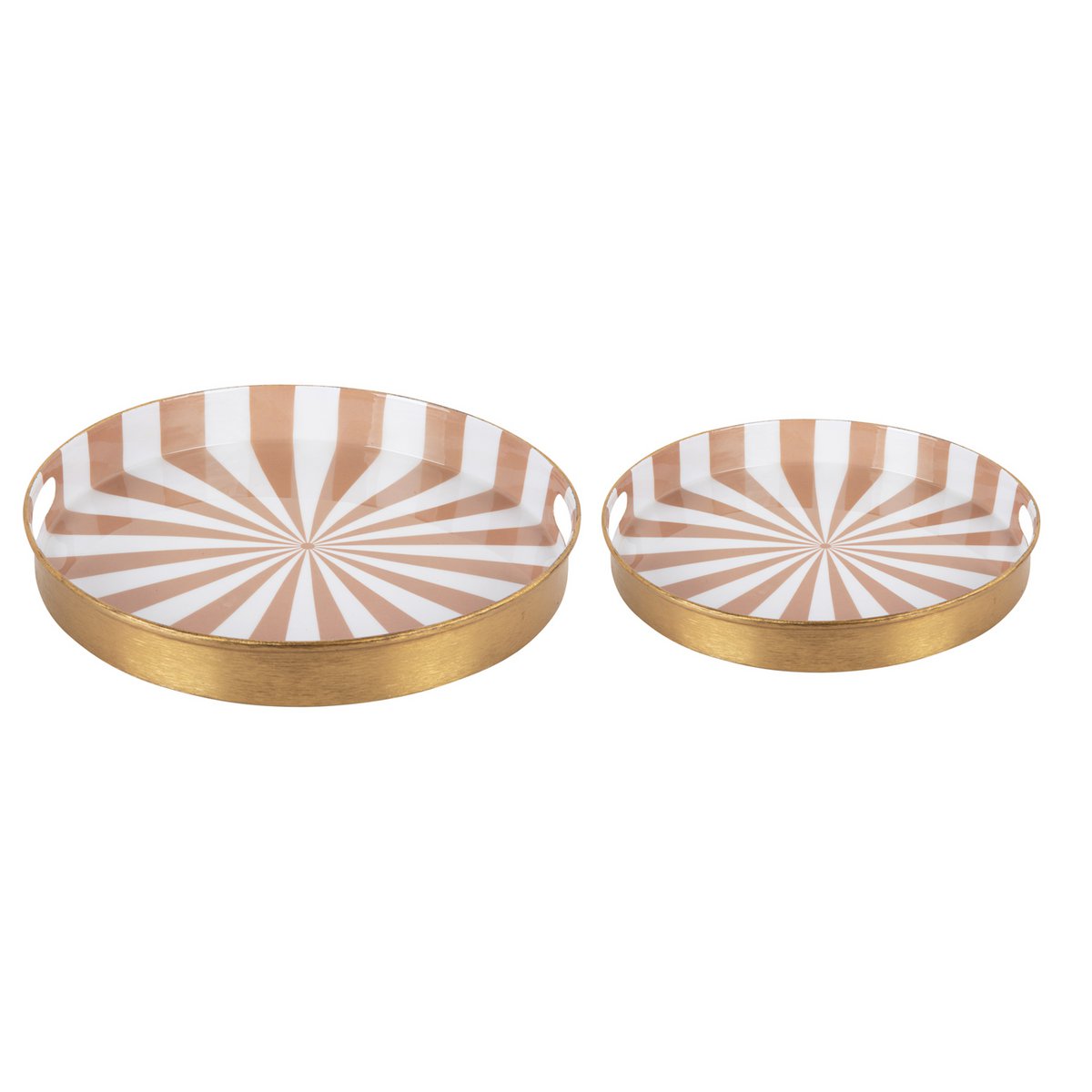 Present Time - Ensemble de plateaux Candy Swirl, lot de 2 - PT4205LB