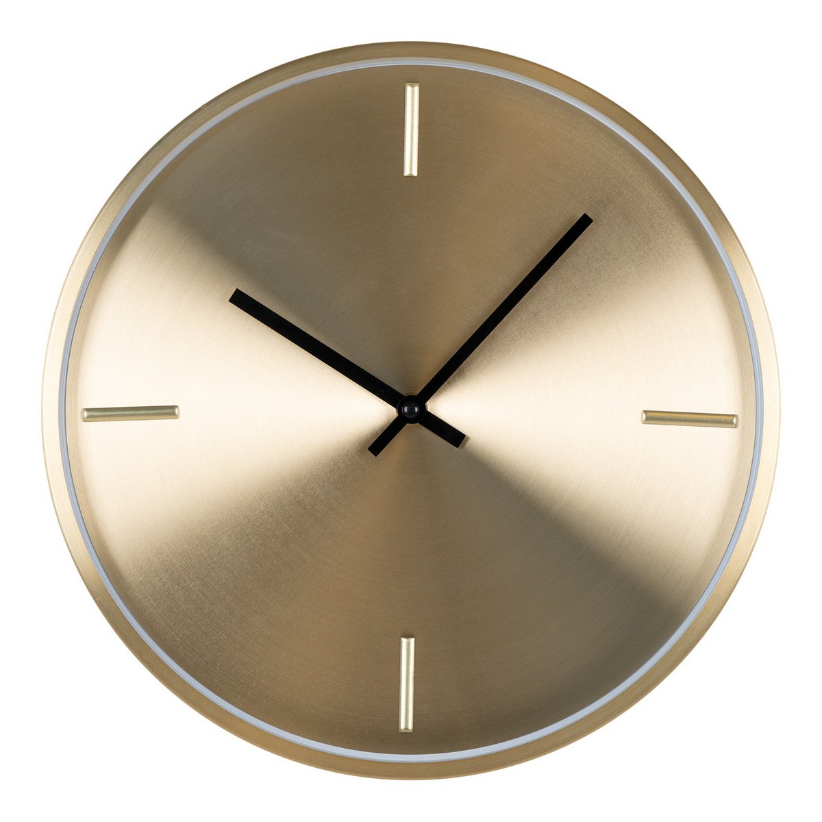 House Nordic - Istanbul Wall Clock - Wandklok, aluminium, goud, stil uurwerk, rond, ø30