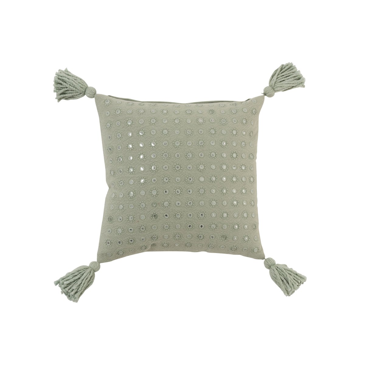 J-Line - Coussin décoratif 'Brush' (Coton)