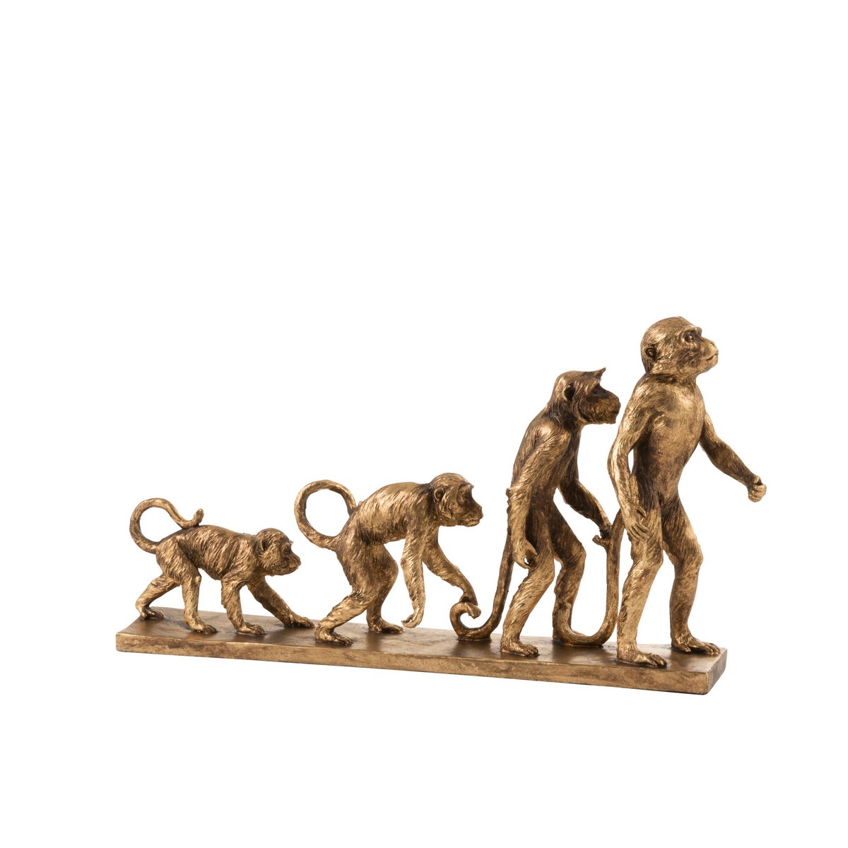 J-Line – Monkey Evolution Poly Antikgold