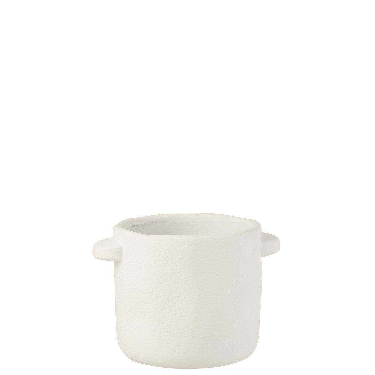 J-Line - Pot Gustave Cement Wit Medium