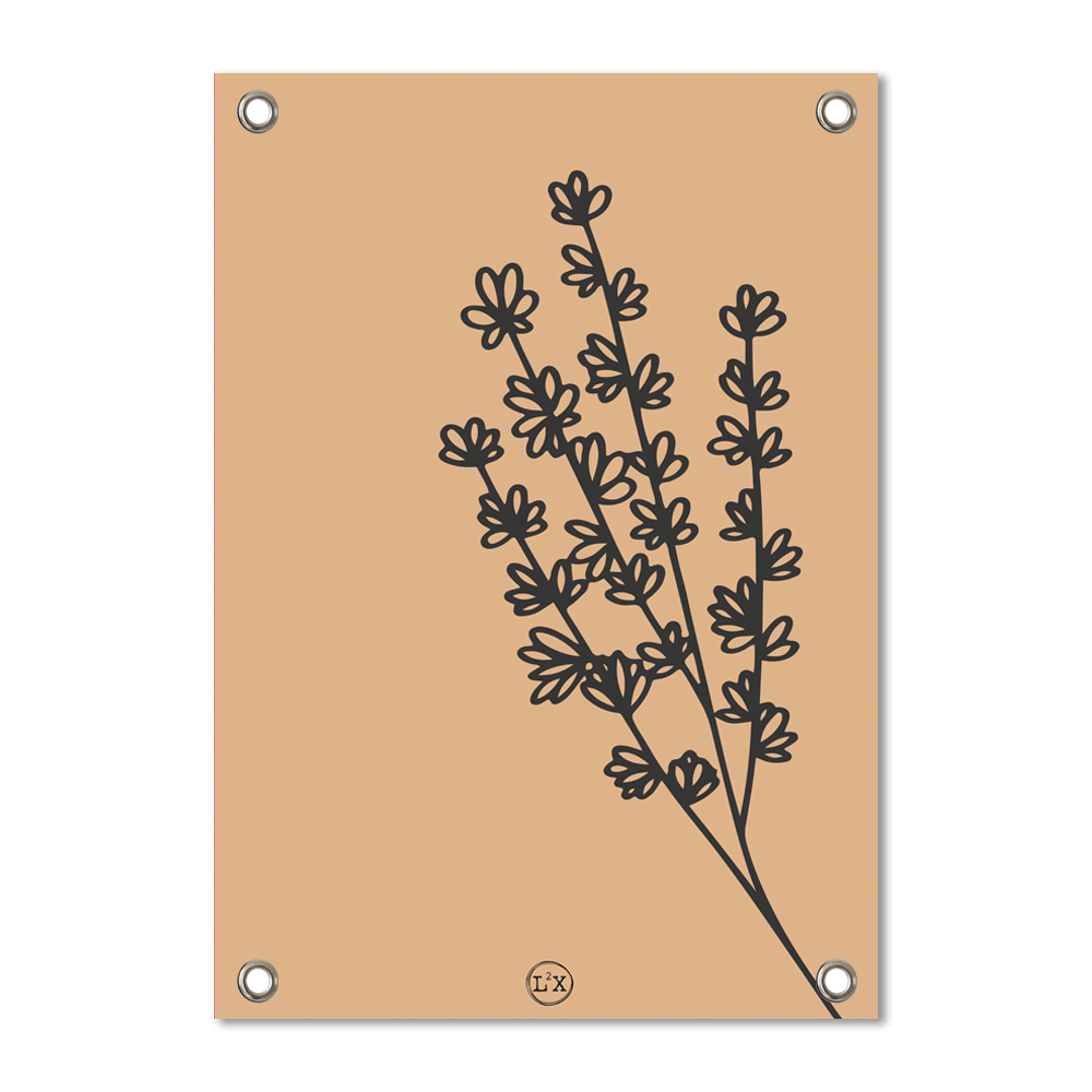 Label2X - Poster de jardin fleur soleil jaune