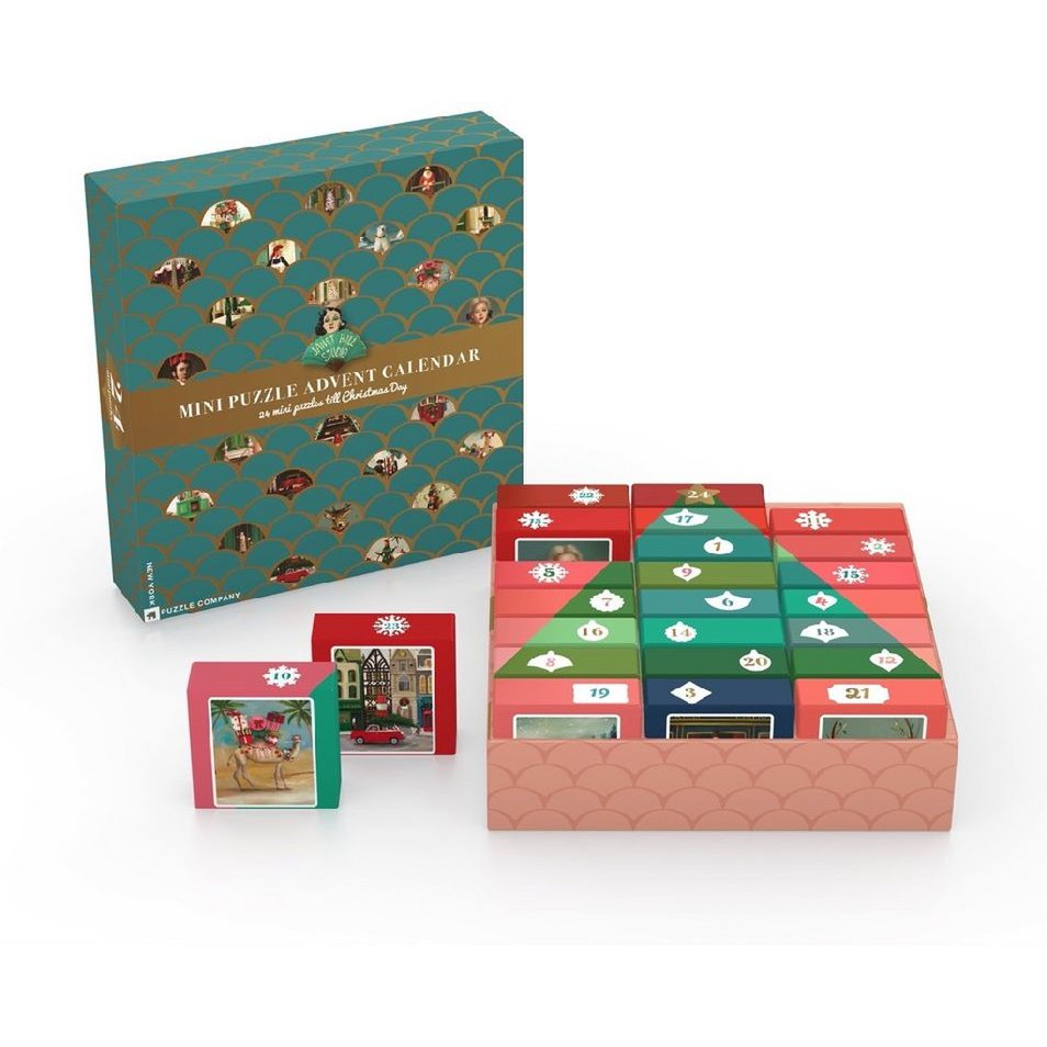 New York Puzzle Company - Puzzel 'Janet Hill Advent Calendar' (24 mini puzzel)