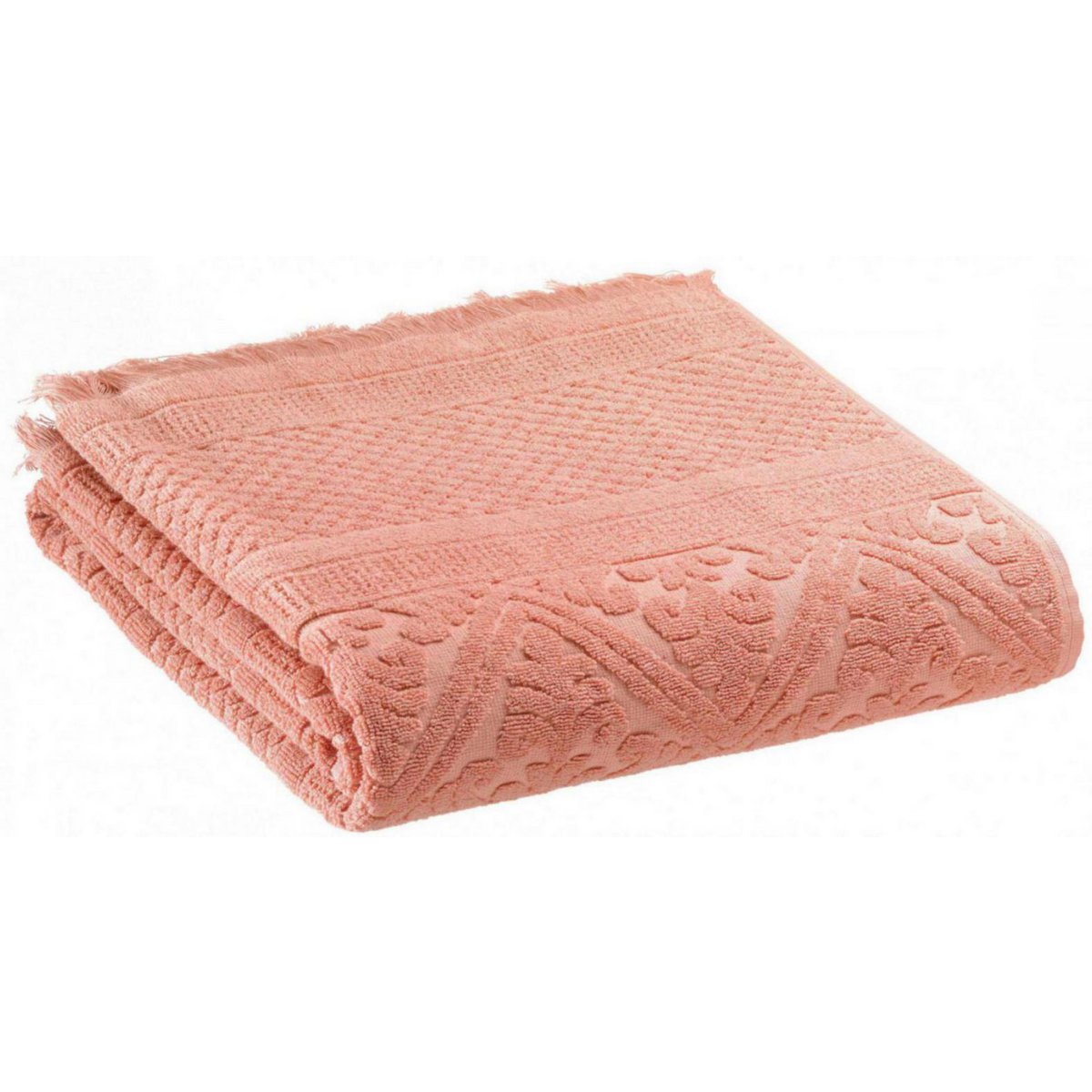 VIVARAISE - Drap de bain uni Zoe Clay 100 x 180