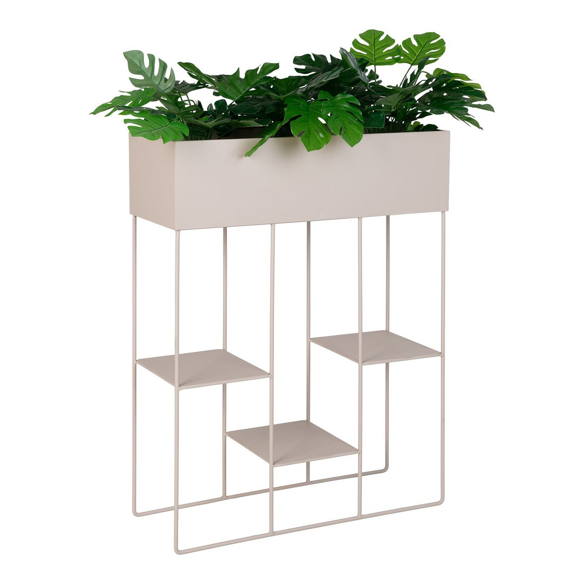 House Nordic - Rabo Planter - Jardinière, acier, 3 étagères, sable, 25x60x80 cm