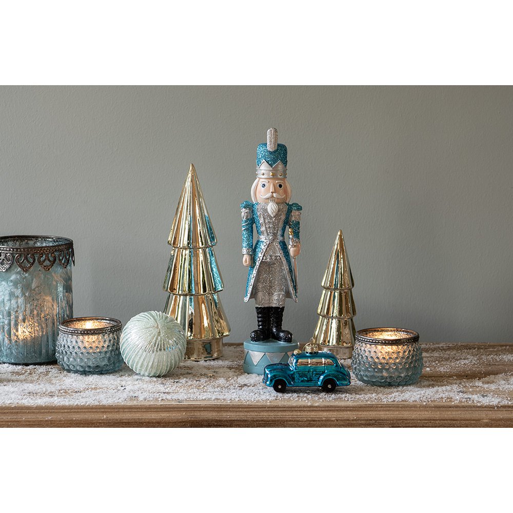 Clayre &amp; Eef - Statue Goldfarben, Porzellan Ø 9x24 cm