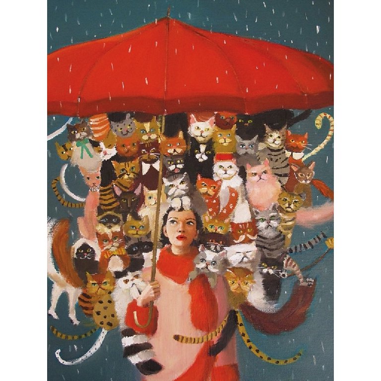 New York Puzzle Company - Puzzle 'La Comtesse aux Chats' (1000 pièces)