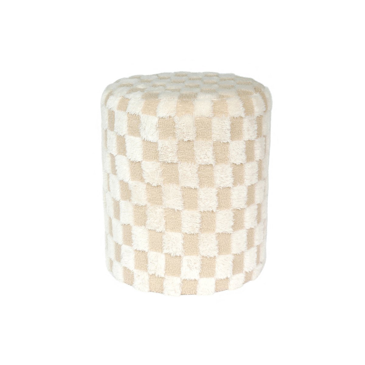 Leitmotiv - Pouf Checker Grand - LM2091WH